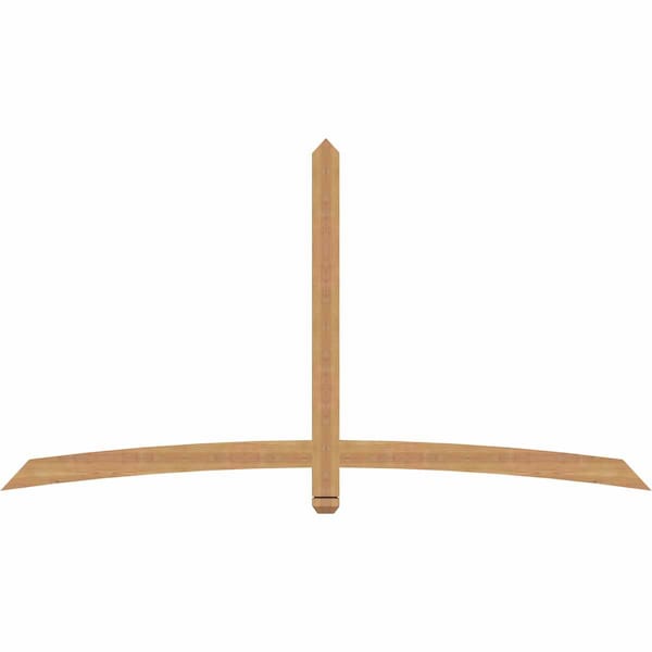Ekena Millwork Bellingham Timber Gable Bracket, Western Red Cedar, 84"W x 45"H x 1 1/2"D x 3 1/2"F, 13/12 Pitch GBW084X45X0204BEL00SWR - main